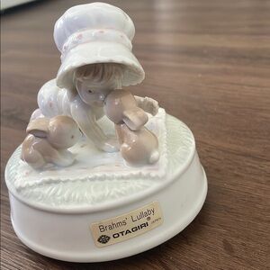 Vintage Otagiri Gibson Greeting Cards Music Box Brathms’ Lullaby